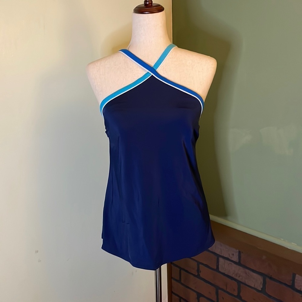 10 Lands End Tankini Swim Top A03 6531